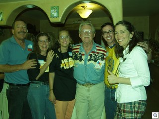 Uncle Jack, Pam, Mary, Dr. Hammargren, Paco from the Very Vintage Vegas Crew and MaryMargaret from The Atomic Age Alliance