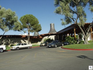 Las Vegas Country Club features Nuclear Power Plant  roof line. The clubhouse architect was Julian Gabrielle