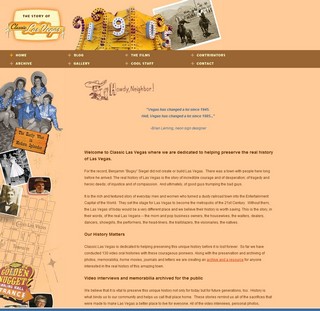 Classic las vegas homepage