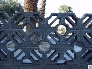 Uncle Jack collects images of the various concrete block  designs that are all over in  Vintage Las Vegas