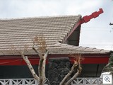Tiki Styled roof line at 6th and Canosa in the Historic Beverly Green Neighborhood of Las Vegas