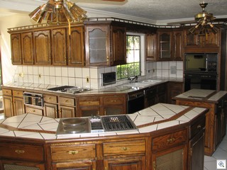 Inlaid Mosaic Inserts Make The Counter Tops One Of  A Kind In This Historic Las Vegas Mansion