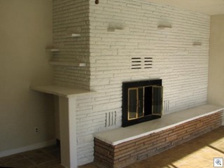 Natural Stone Full Wall Fireplaces Were A Common Theme In Mid Century Modern Ranch Homes In Las Vegas