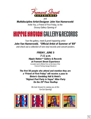 John Van Hamersveld - Hippie Nation Gallery and Records - Las Vegas Nevada