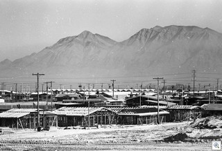 mid century modern neighborhood being constructed in Las Vegas C-1962