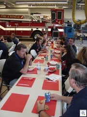 Dinner conversation with the fire and rescue team of station 1