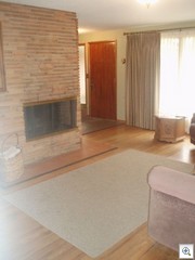 Susan's stone fireplace