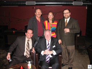 Jack LeVine, Mary Alderman, Ivan Brunetti, Richard Emanuelle, and His Honor, Mayor Oscar Goodman at the Downtown Coctail Room during the dedication ceremony of the new Aerial Gallery in Downtown Las Vegas