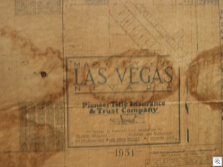 1951 Parcel Map of Las Vegas brought to you by Jack LeVine of Very Vintage Vegas