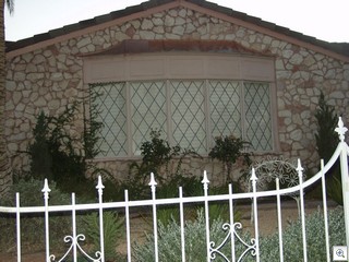 Leaded Glass Bay Window On Concordia Circle In Historic Vintage Las Vegas