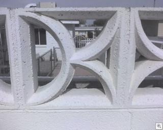 mid century modern homes in Las Vegas often used Decorative Concrete Block to create privacy screens or to give some flourish to the top of a  block wall fence