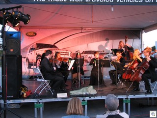 The Las Vegas Youth Philharmonic Perform On The Landrover Stage At  First Friday In The  Arts District of Downtown Las Vegas