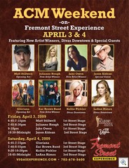 Academy of Country Music Weekend at Fremont Street Experience In Downtown Las Vegas