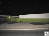 Caddy shack at night - A William Krisel designed Mid Mod home in Paradise Palms, Las Vegas