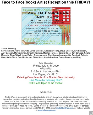 Face to facebook art show