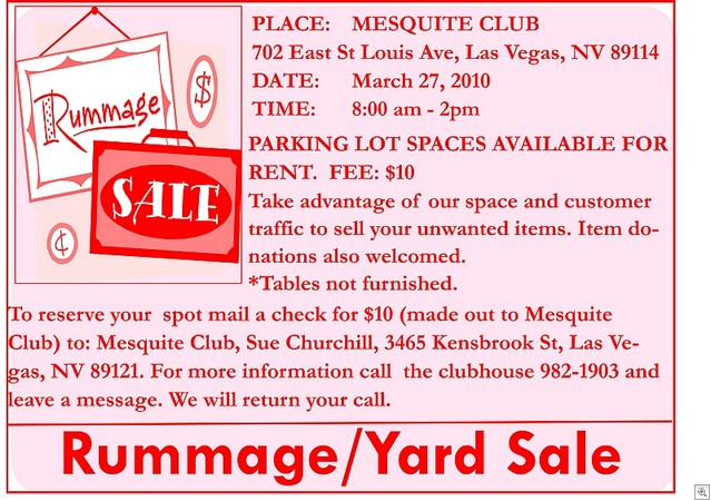 Rummage Sale Flyer