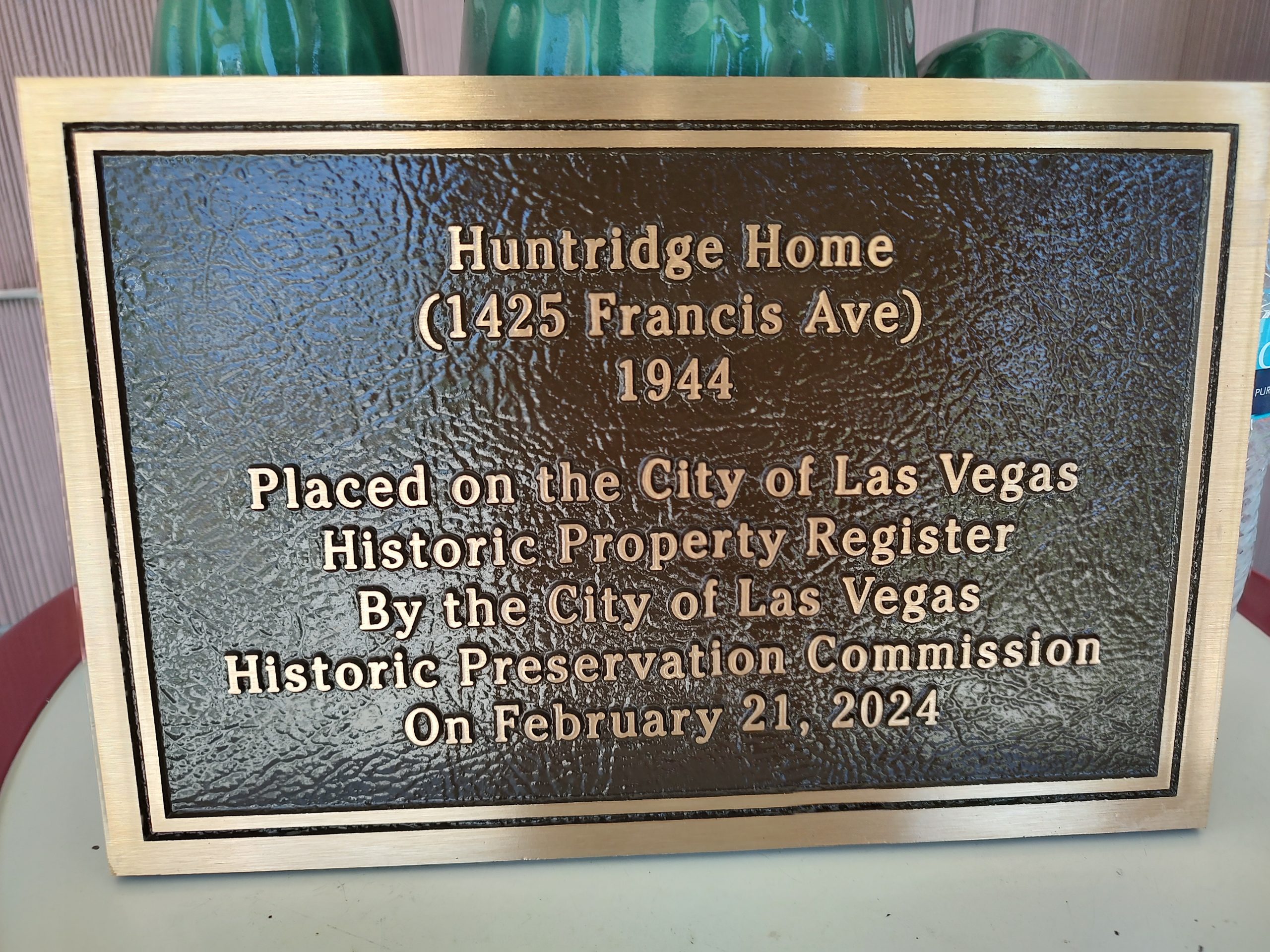 Huntridge Home Placed on City of Las Vegas Historic Property Registry
