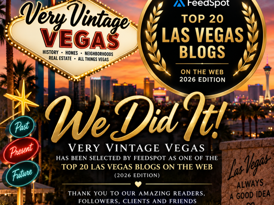 Very Vintage Vegas Named One of the Top 20 Las Vegas Blogs on the Web!